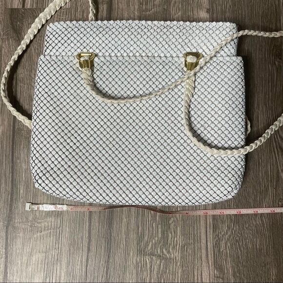 Vintage White Alumesh Rope strap Purse Bag - Picture 14 of 14